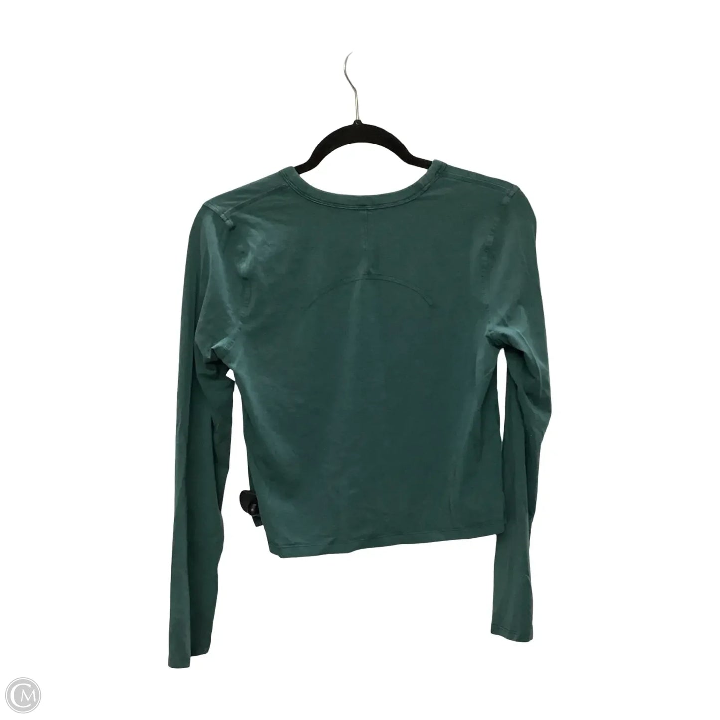 Athletic Top Long Sleeve Crewneck By Lululemon In Green, Size: 4