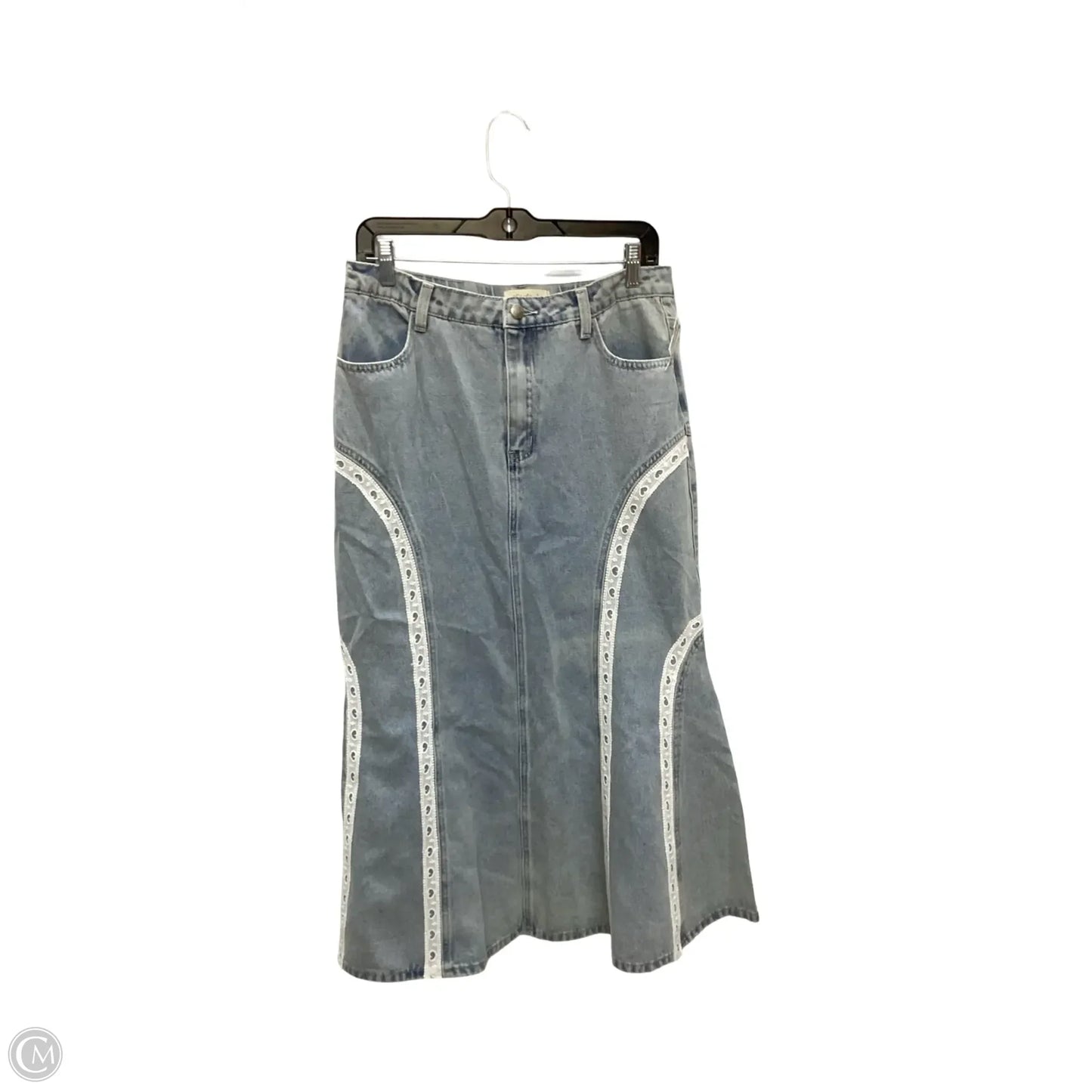 Skirt Maxi By Listicle In Blue Denim, Size: M