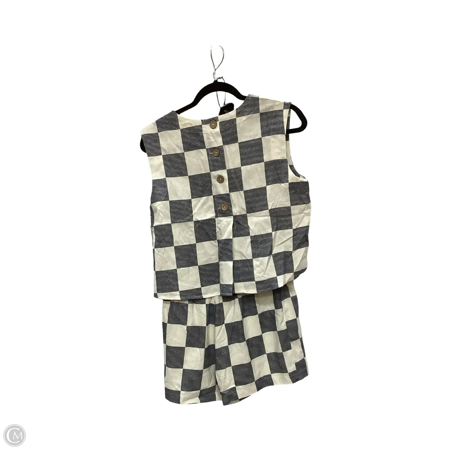 Shorts Set By The Workshop In Plaid Pattern, Size: M