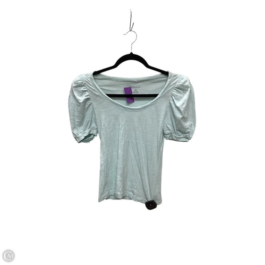Top Short Sleeve By Anthropologie In Blue, Size: Xxs