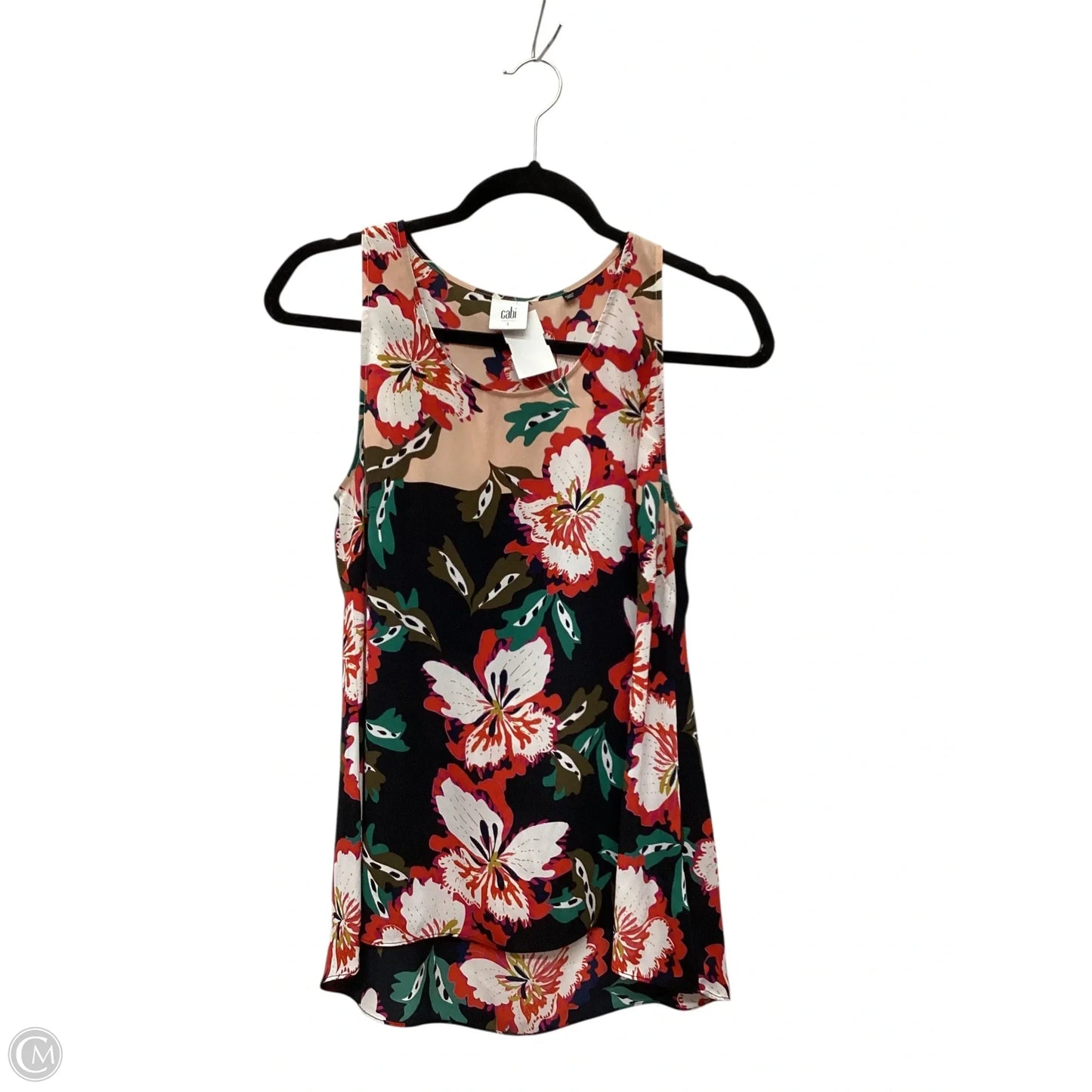Top Sleeveless By Cabi In Multi-colored, Size: S