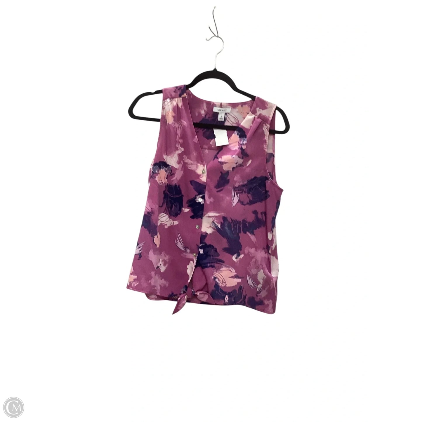 Top Sleeveless By Nine West In Purple, Size: S