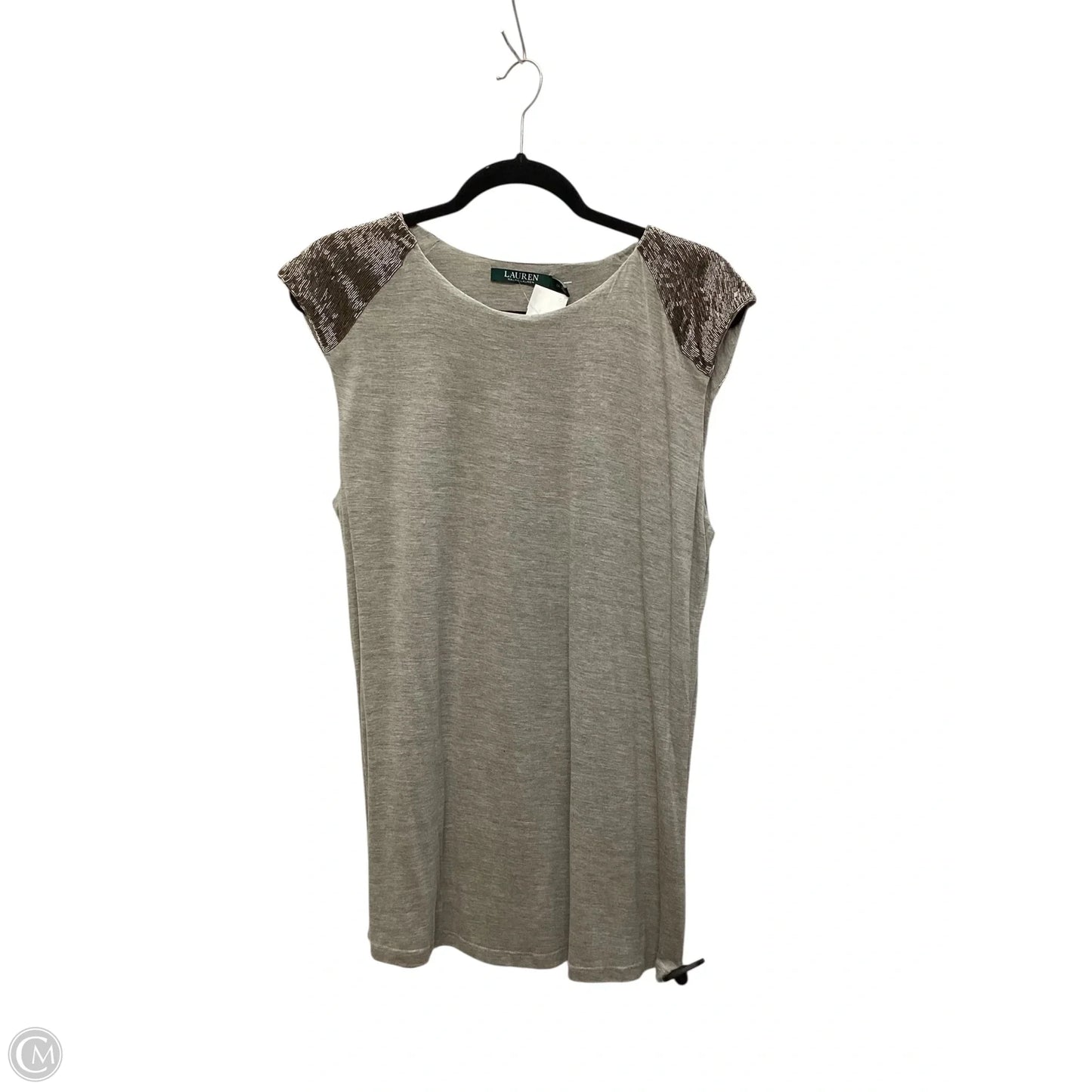 Top Sleeveless By Lauren By Ralph Lauren In Brown, Size: 1x