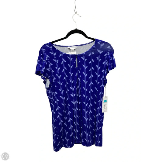 Top Sleeveless By Liz Claiborne In Blue, Size: M