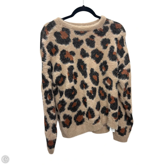 Sweater By Time And Tru In Animal Print, Size: S
