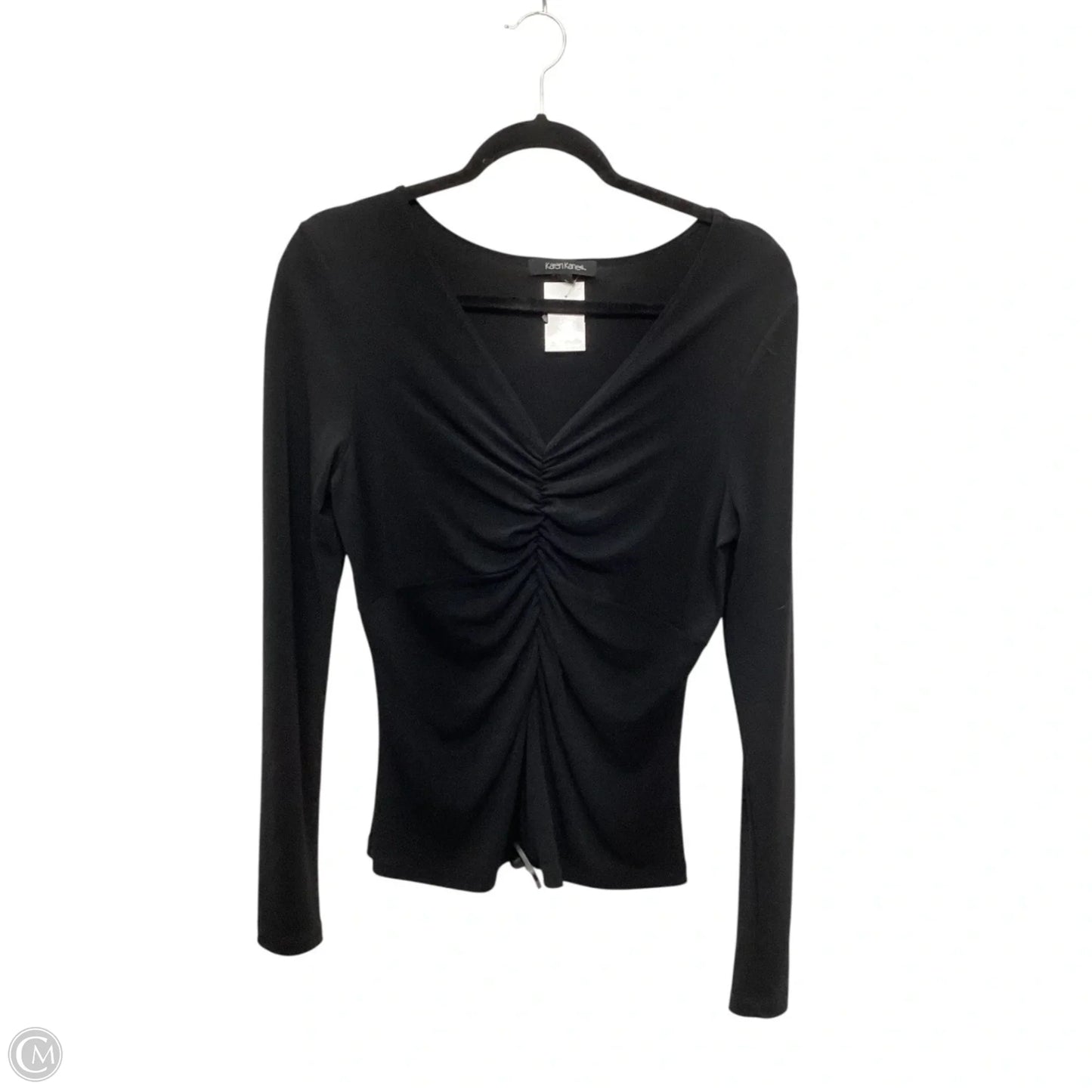 Top Long Sleeve By Karen Kane In Black, Size: L