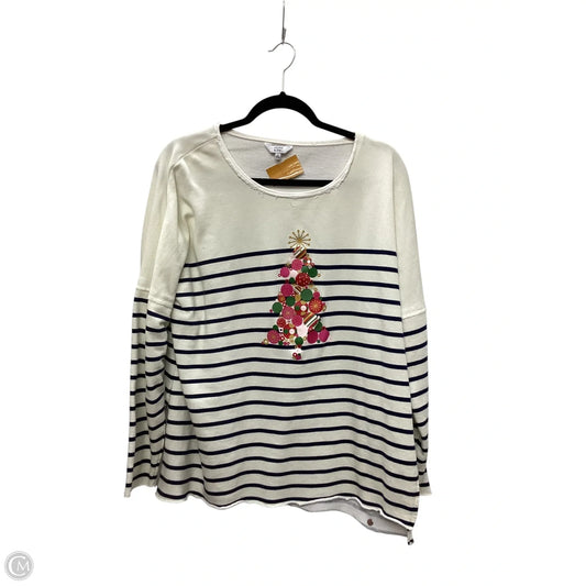 Top Long Sleeve By Crown And Ivy In Cream, Size: Xl