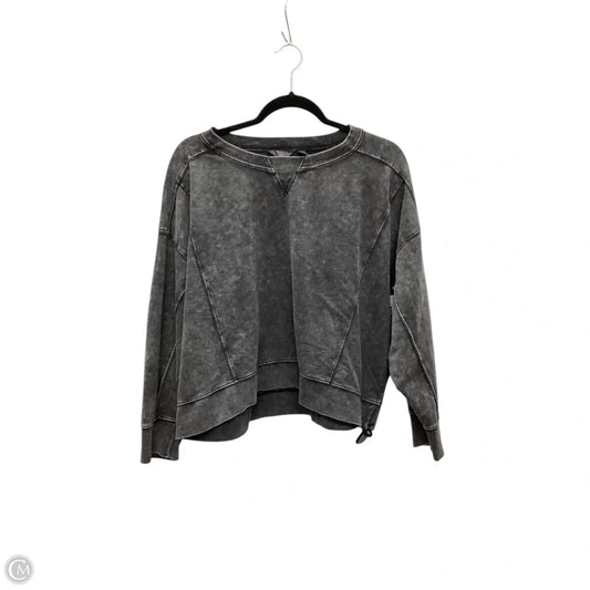 Sweatshirt Crewneck By Danskin In Grey, Size: L