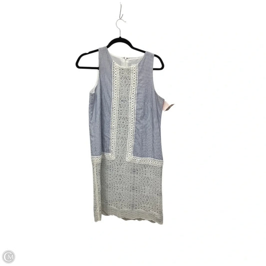 Dress Casual Midi By London Times In Striped Pattern, Size: 8