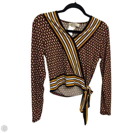 Top Long Sleeve By Michael By Michael Kors In Multi-colored, Size: S