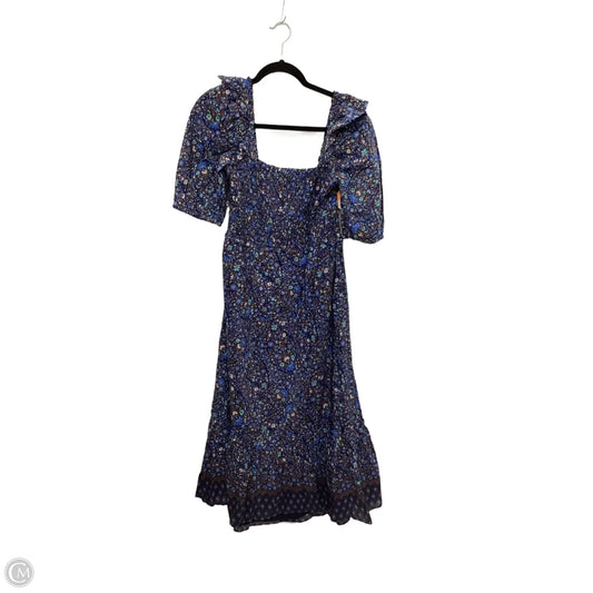 Dress Casual Midi By Vineyard Vines In Blue, Size: L