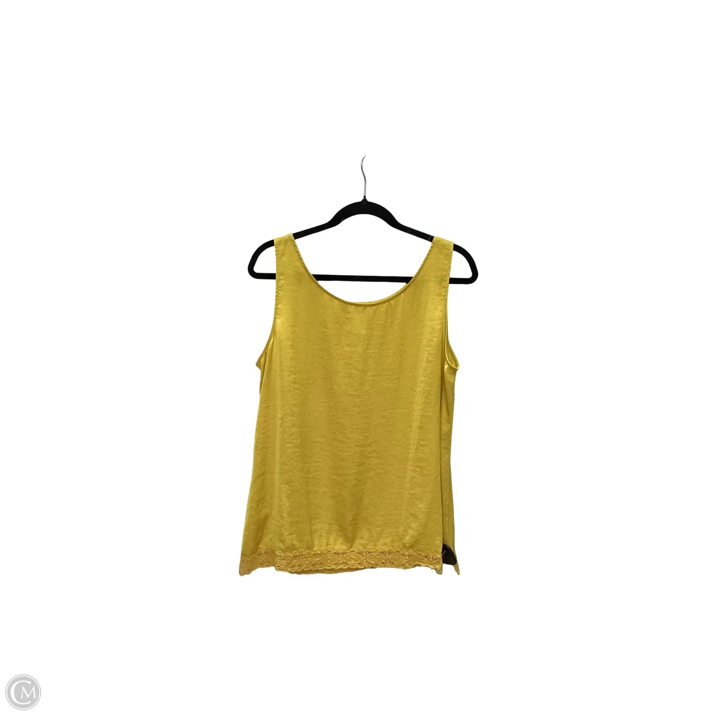 Top Sleeveless Basic By Chicos In Yellow, Size: L