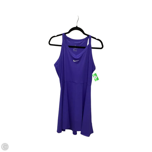 Athletic Dress By Nike Apparel In Purple, Size: M