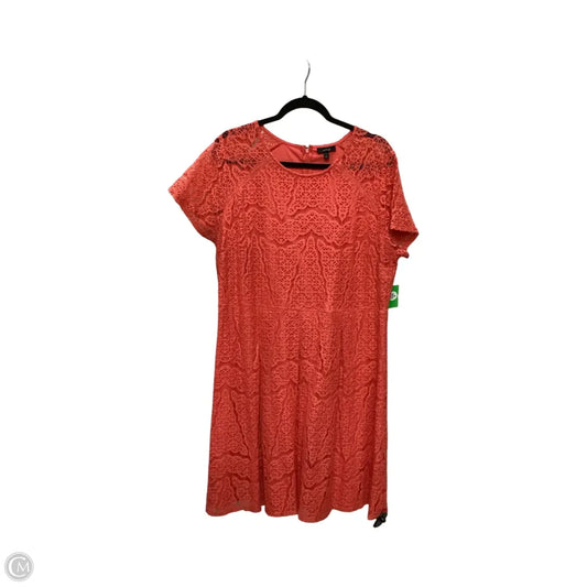 Dress Party Midi By Apt 9 In Red, Size: 1x