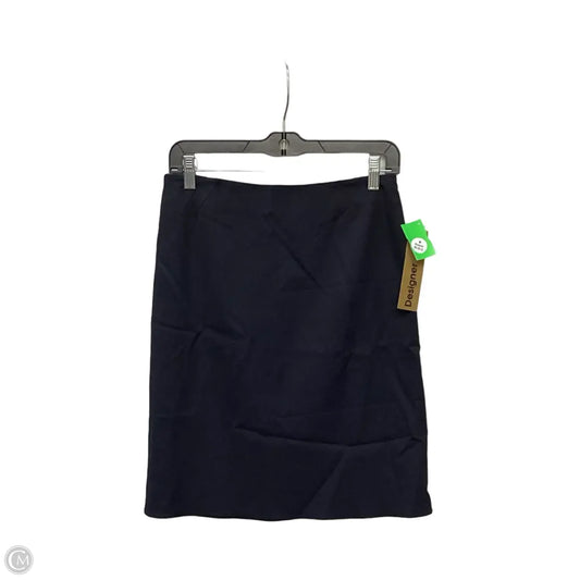 Designer Skirt Midi By Armani Collezoni In Navy, Size: 4