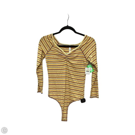 Bodysuit By Free People In Yellow, Size: M