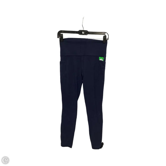 Athletic Leggings By Athleta In Navy, Size: S