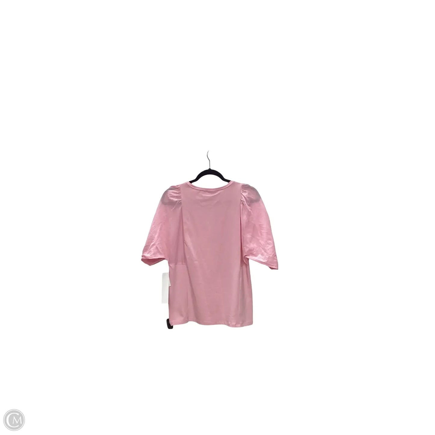 Blouse Short Sleeve By Chicos In Pink, Size: S