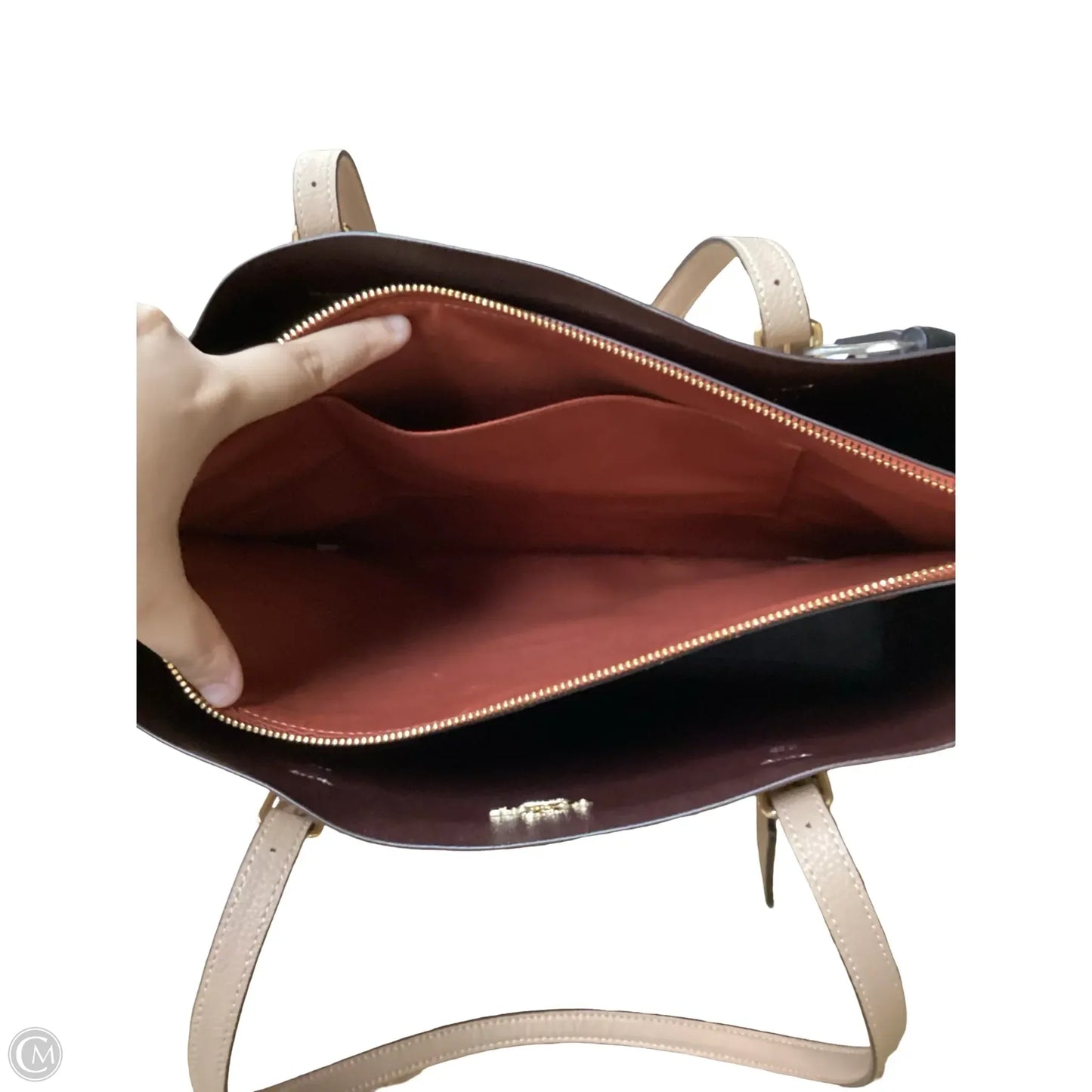 Tote Designer By Coach, Size: Medium