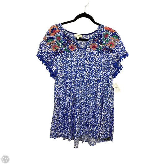 Dress Short By Umgee In Blue, Size: M