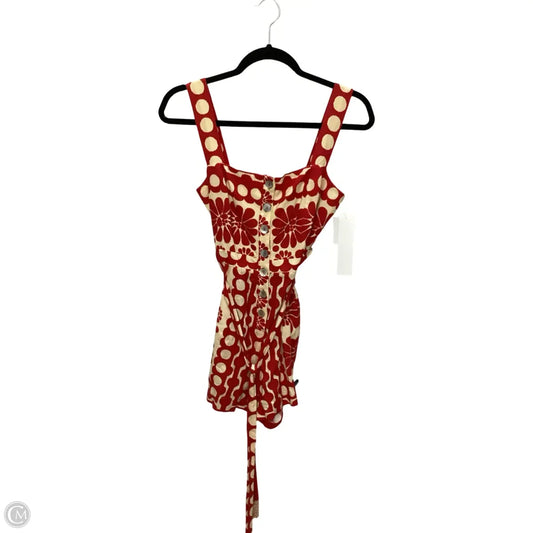 Romper Designer By Farm Rio In Red, Size: S