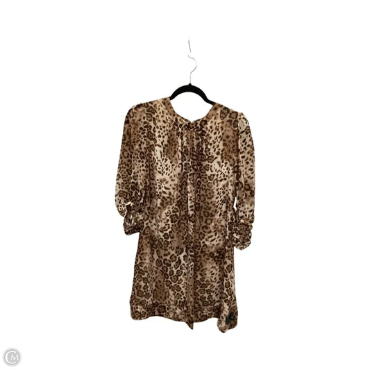 Dress Casual Short By Eva Mendes In Animal Print, Size: S