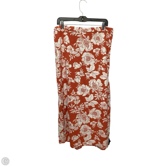 Skirt Maxi By Old Navy In Orange, Size: L