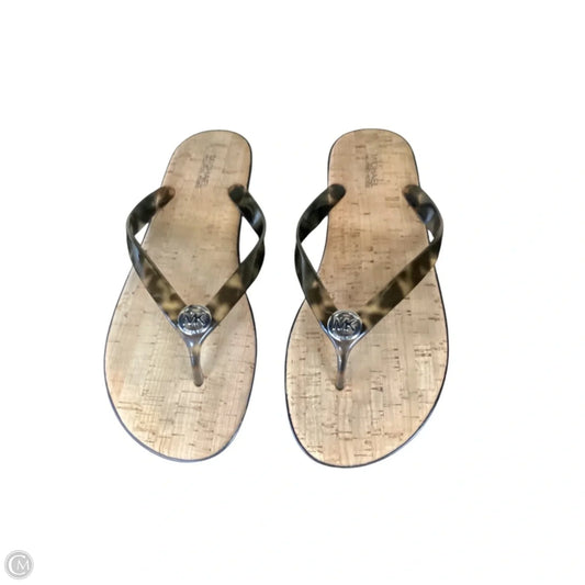 Sandals Flip Flops By Michael By Michael Kors In Brown, Size: 9