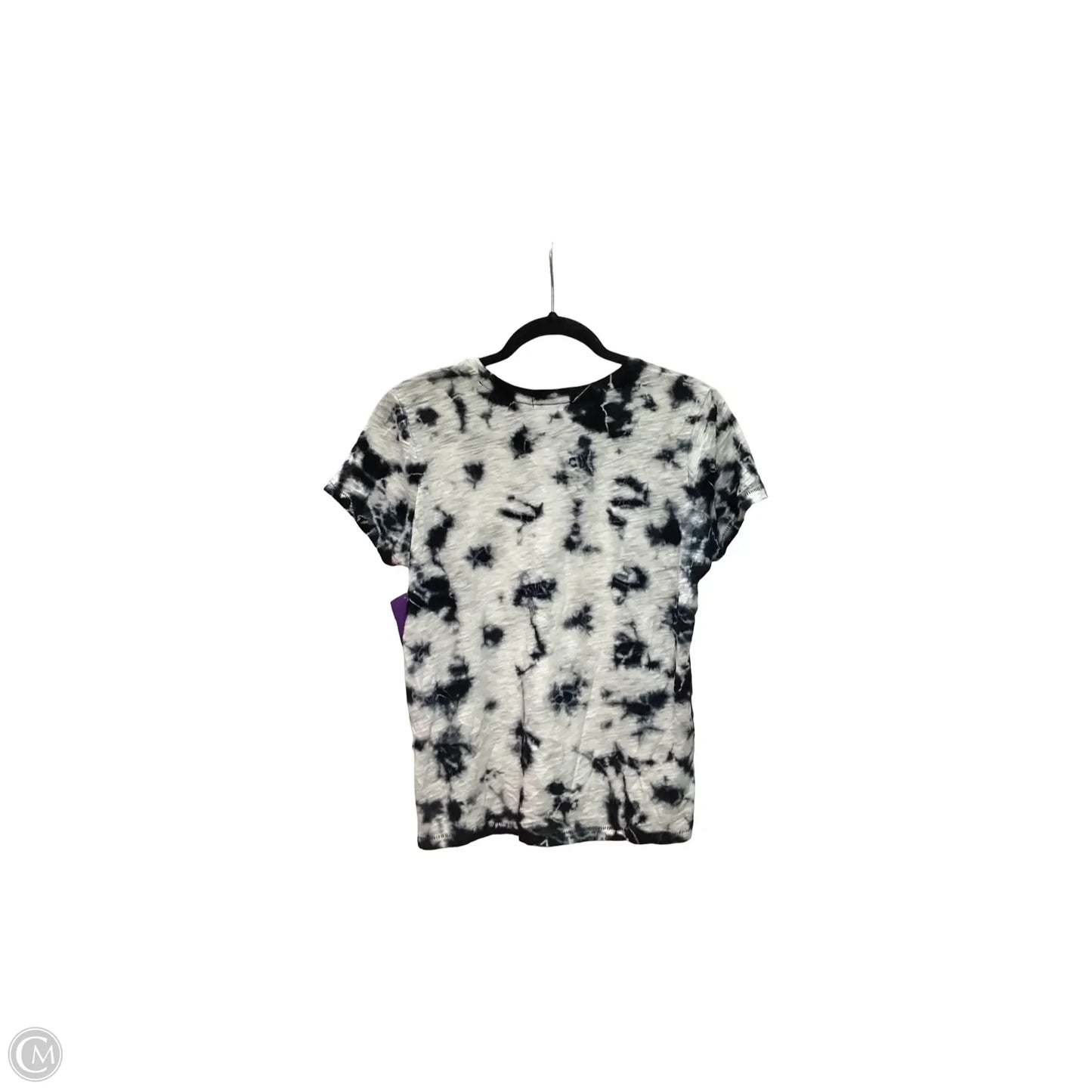 Designer Top Short Sleeve Basic By Goldie In Tie Dye Print, Size: S