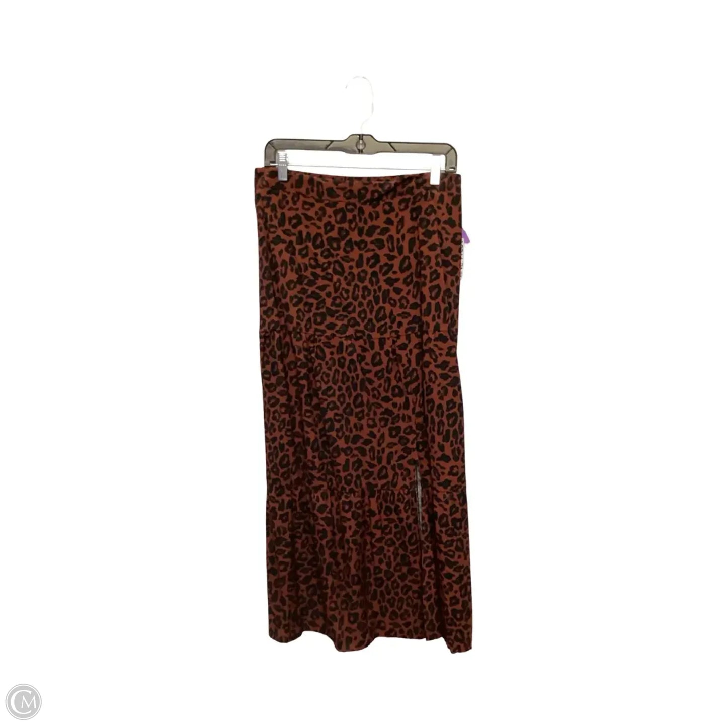 Skirt Midi By Nine West In Animal Print, Size: M