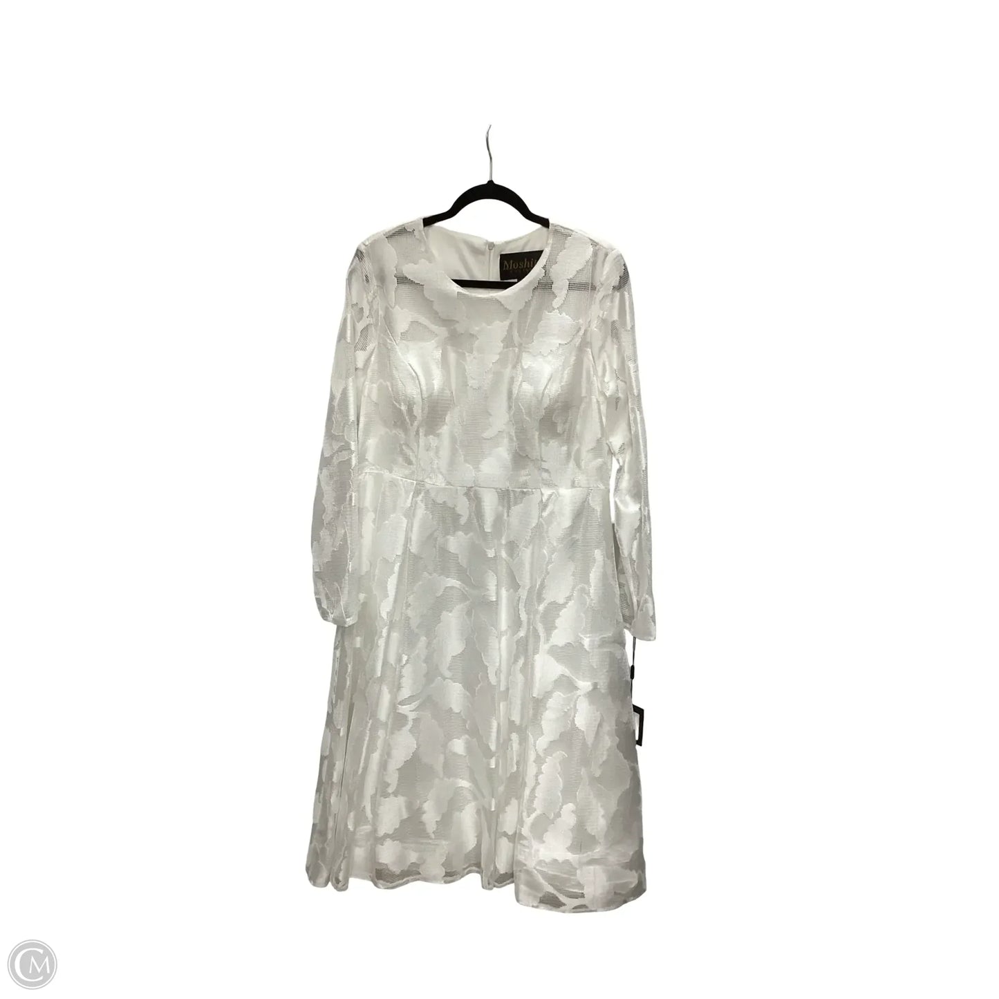Dress Party Midi By Moshita In White, Size: 16