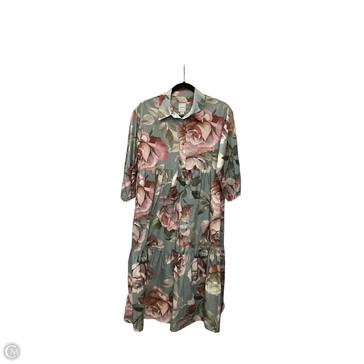 Dress Casual Midi By Maeve In Floral Print, Size: Xsp