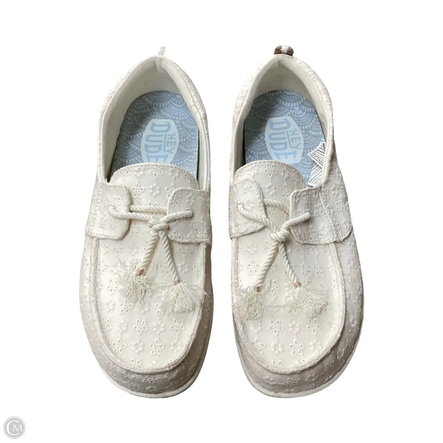 Shoes Flats By Hey Dude In White, Size: 8