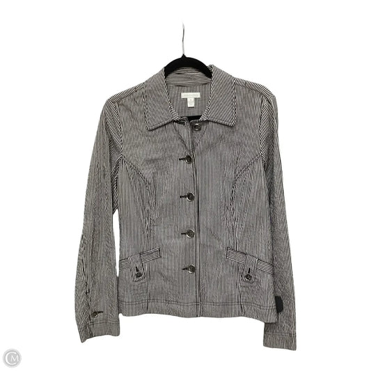 Blazer By Charter Club In Striped Pattern, Size: M