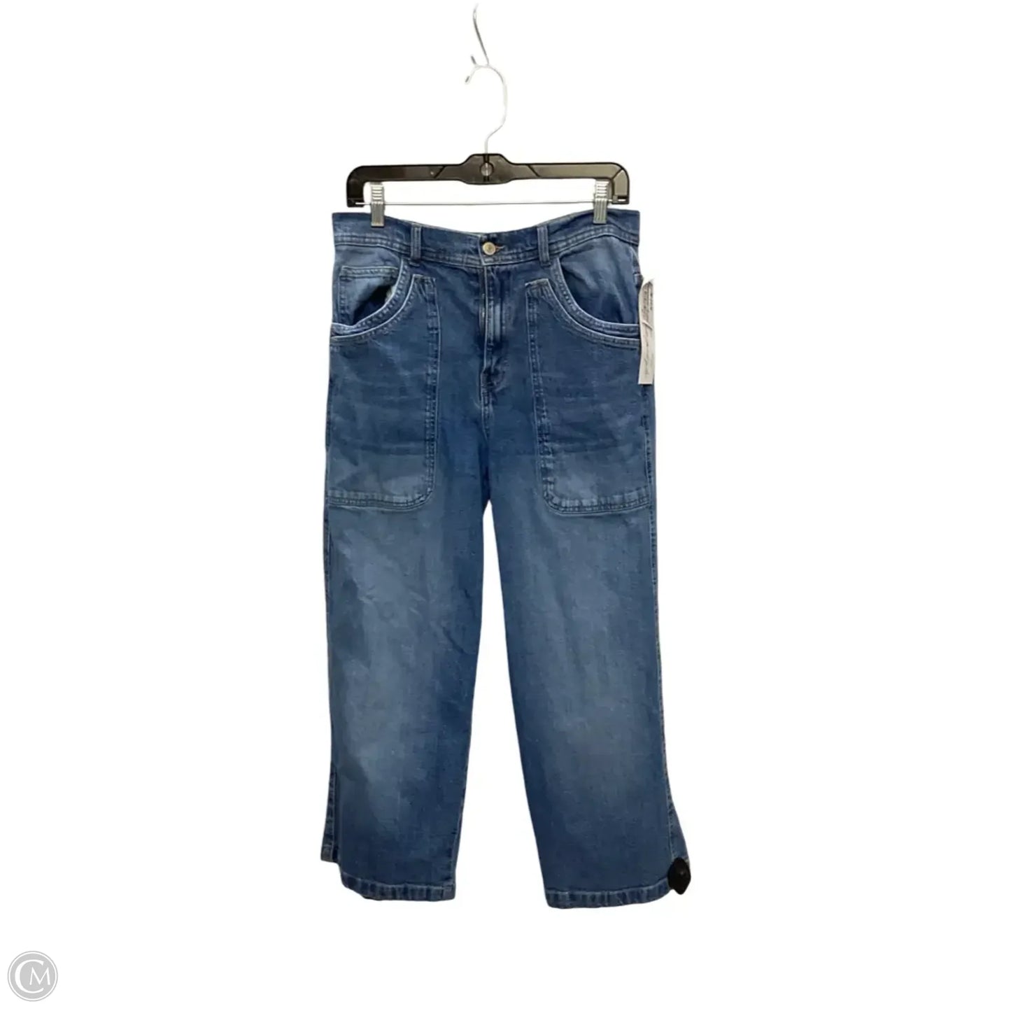 Jeans Wide Leg By We The Free In Blue Denim, Size: 8