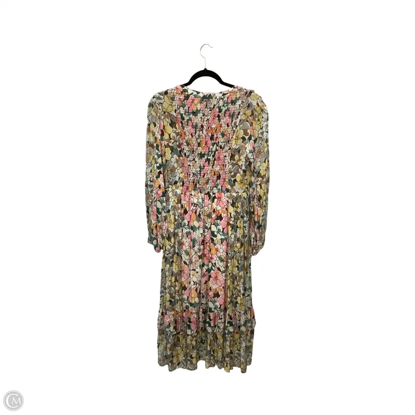 Dress Casual Midi By Voy In Floral Print, Size: M