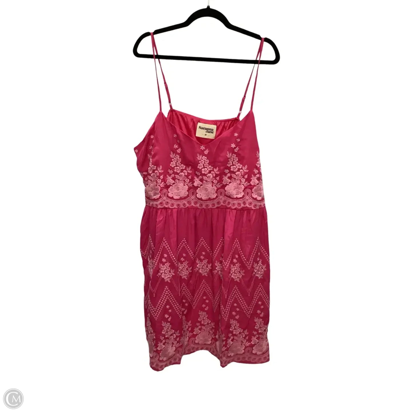 Dress Casual Short By Savanna Jane In Pink, Size: 3x