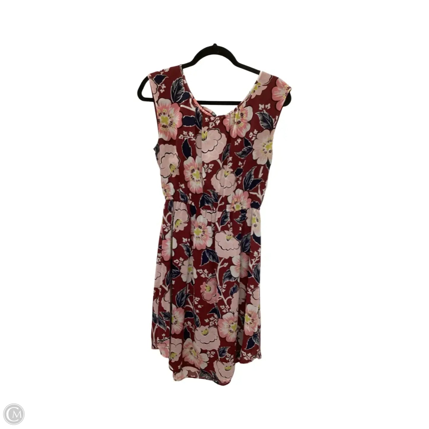 Dress Casual Midi By Loft In Floral Print, Size: M