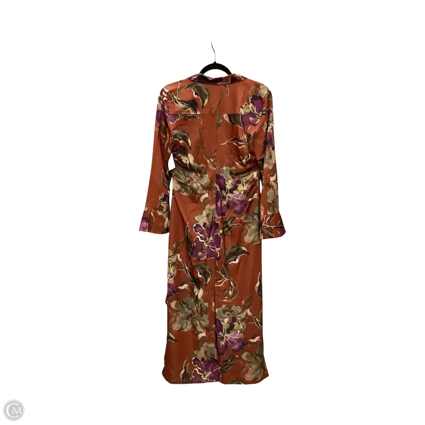 Dress Casual Maxi By Donna Karan In Floral Print, Size: 12p