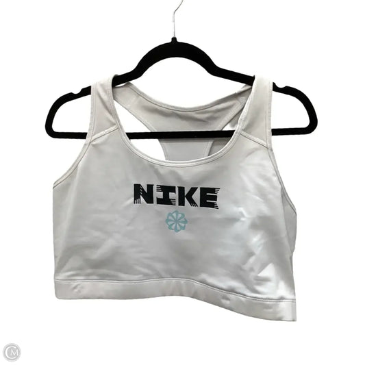 Athletic Bra By Nike In White, Size: 3x