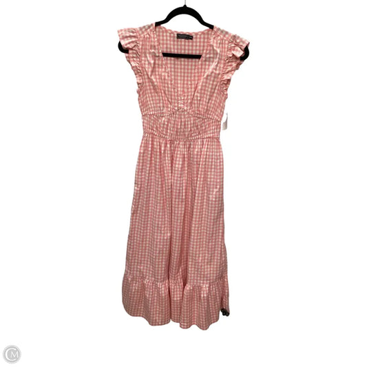 Dress Casual Midi By Vineyard Vines In Checkered Pattern, Size: Xxs
