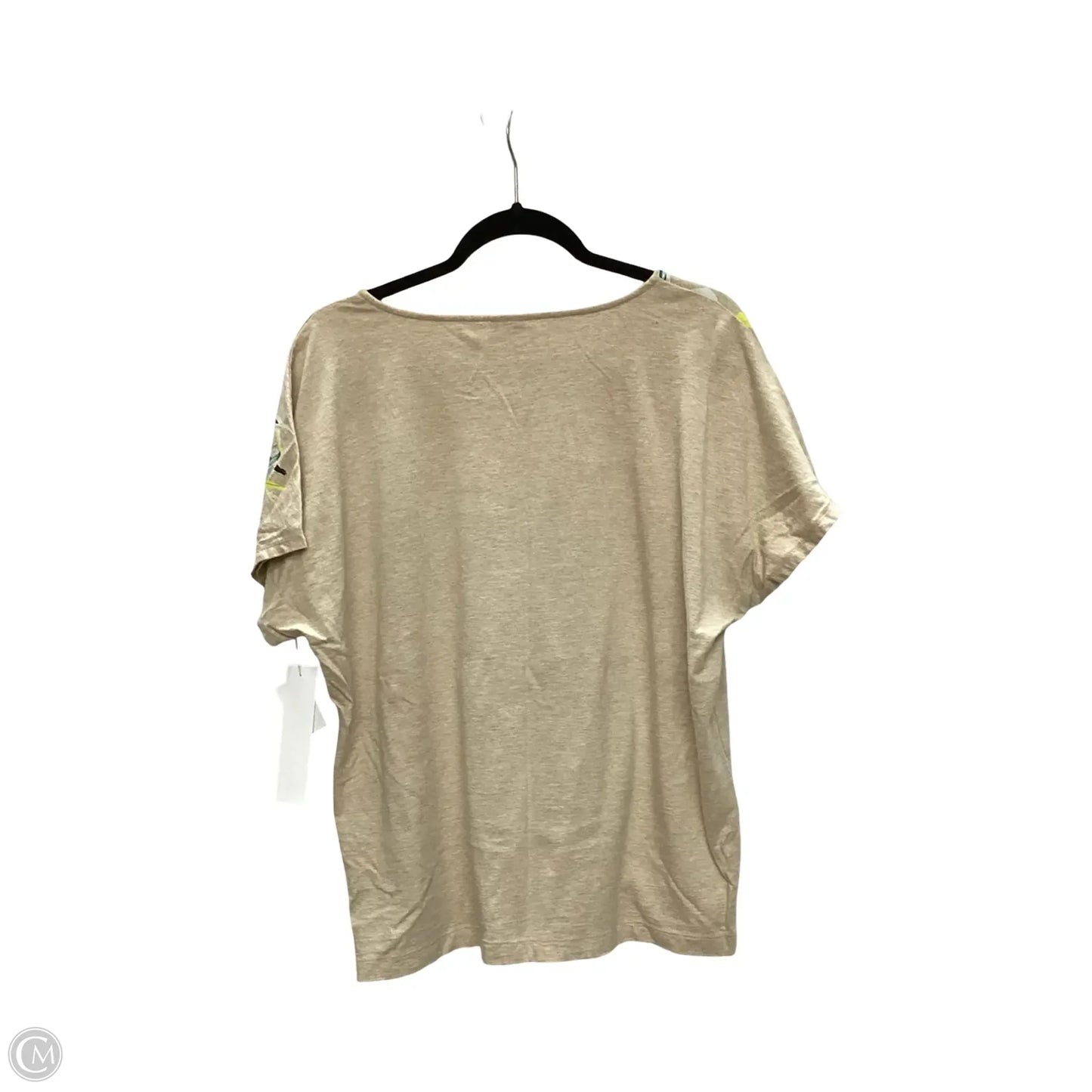 Blouse Short Sleeve By Chicos In Floral Print, Size: Xl