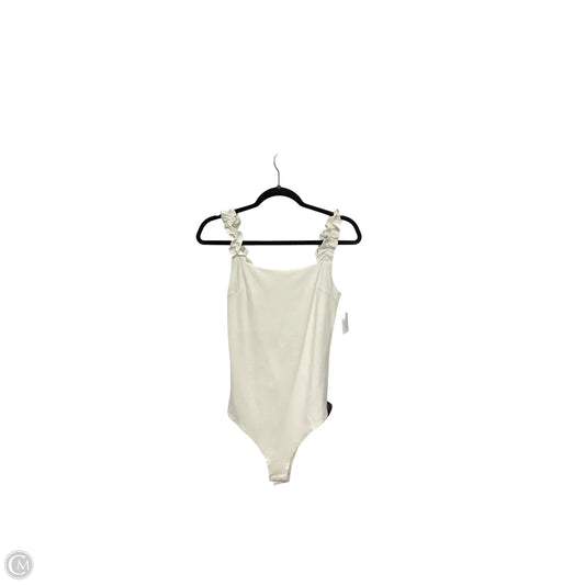 Bodysuit By Glam In White, Size: L