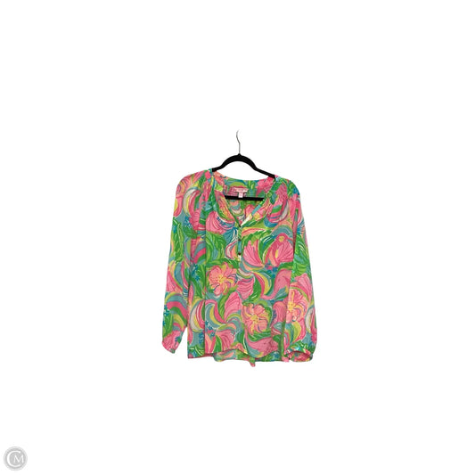 Blouse Designer By Lilly Pulitzer In Multi-colored, Size: L