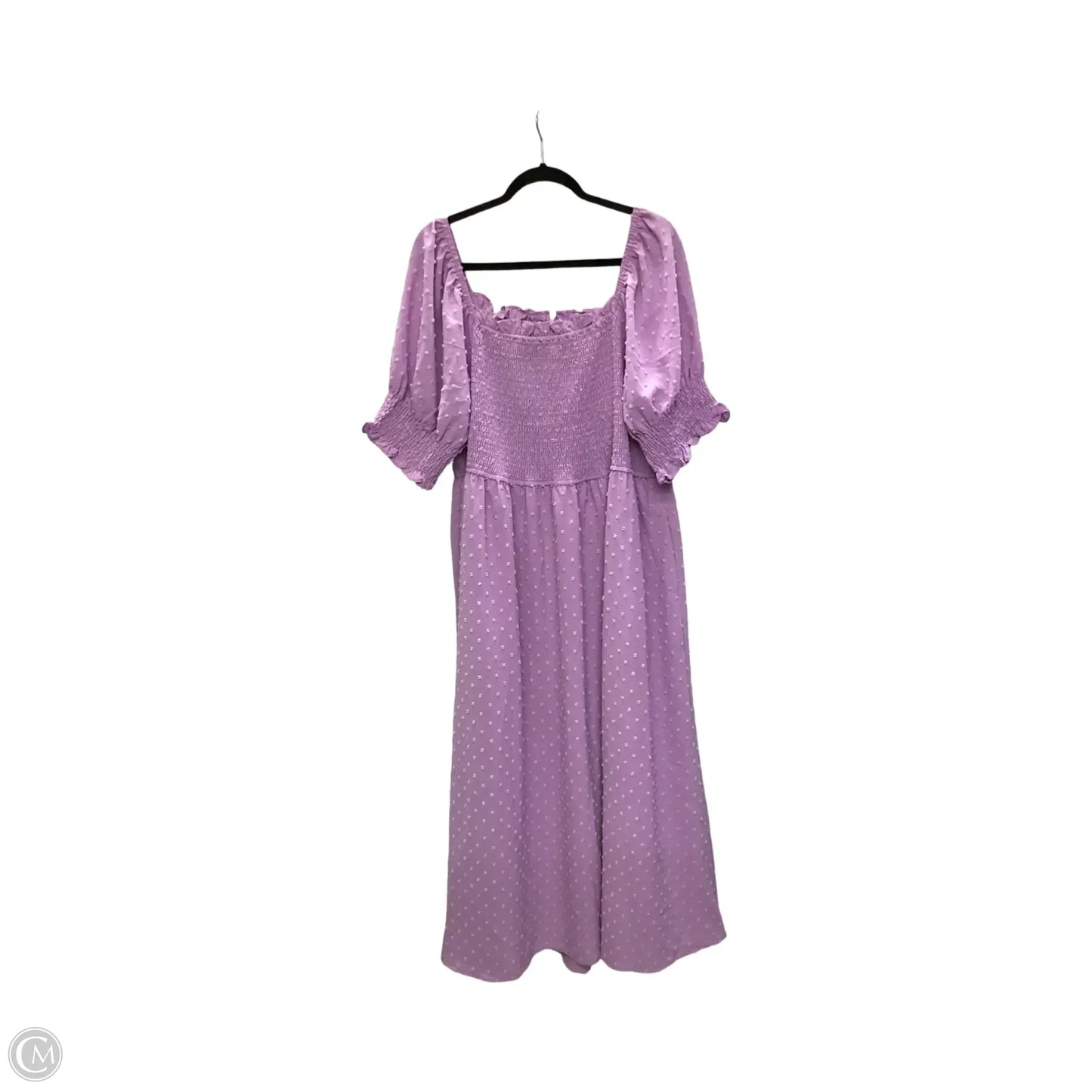 Dress Casual Midi By Sassy and Southern In Purple, Size: 3x