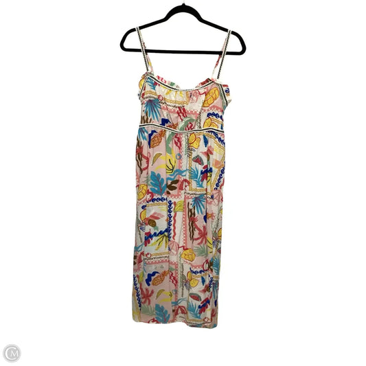 Dress Casual Midi By Blu Pepper In Tropical Print, Size: L