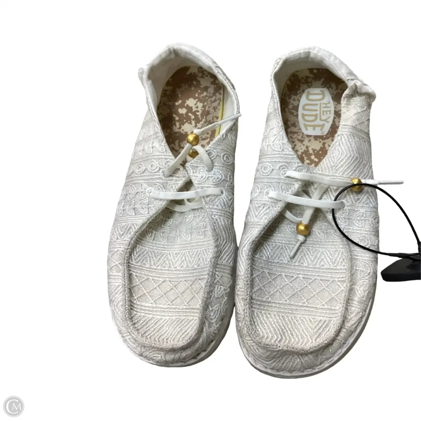 Shoes Flats By Hey Dude In Cream, Size: 8