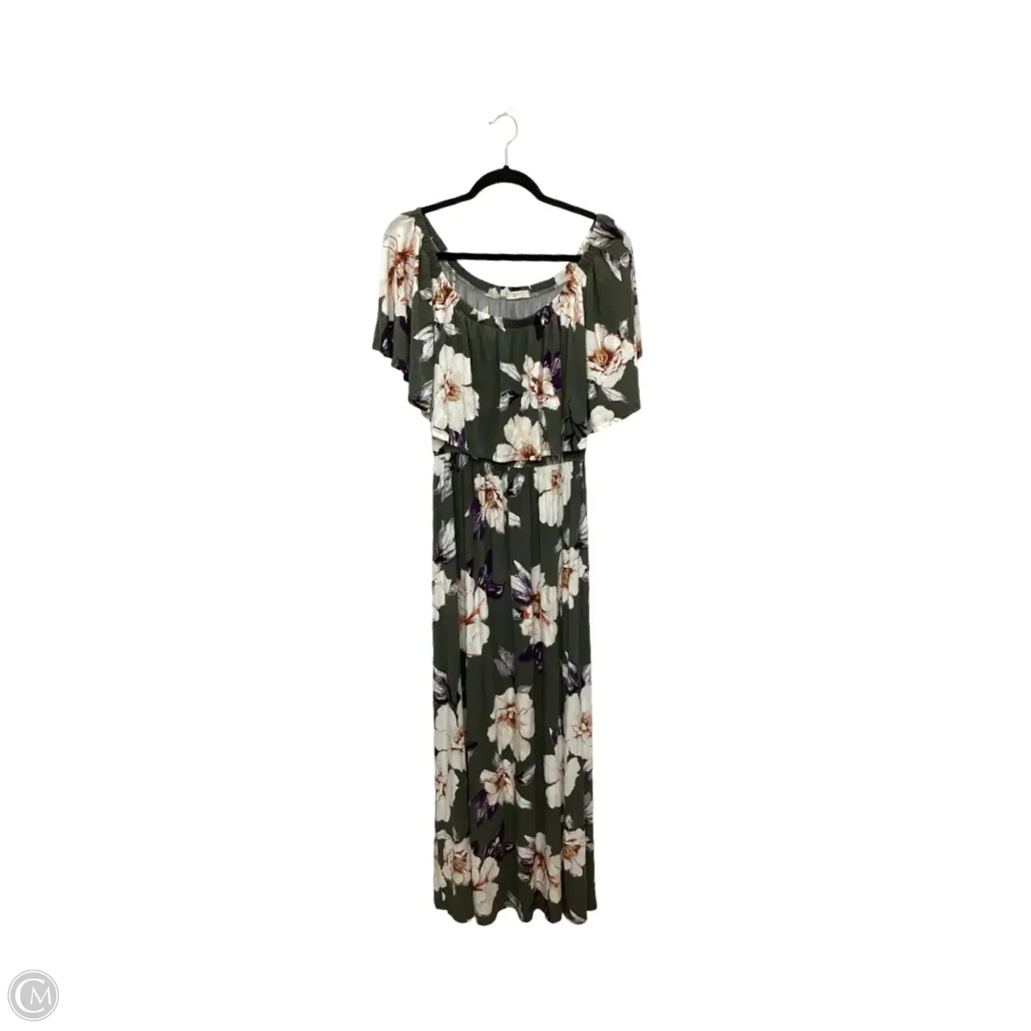 Dress Casual Maxi By Oddi In Floral Print, Size: L