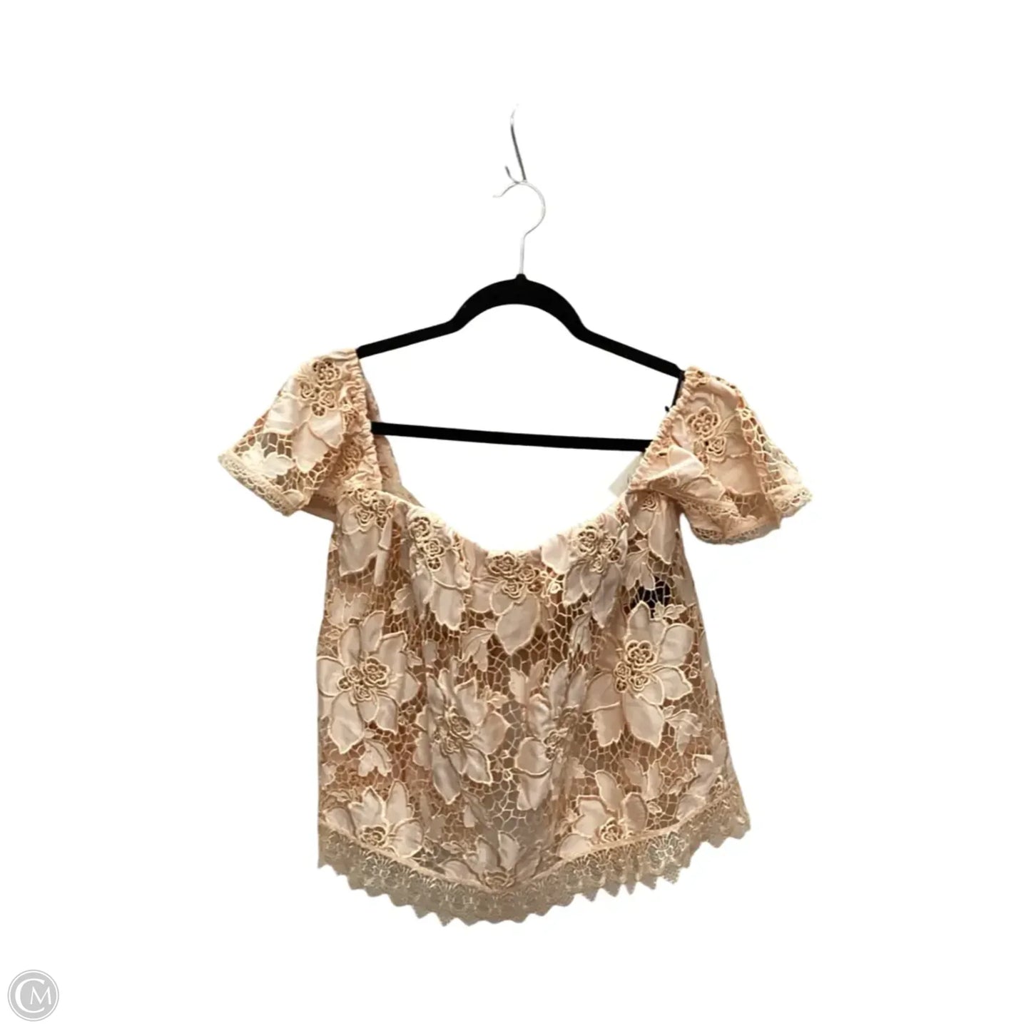 Blouse Short Sleeve By Lovers & Friends In Orange, Size: S