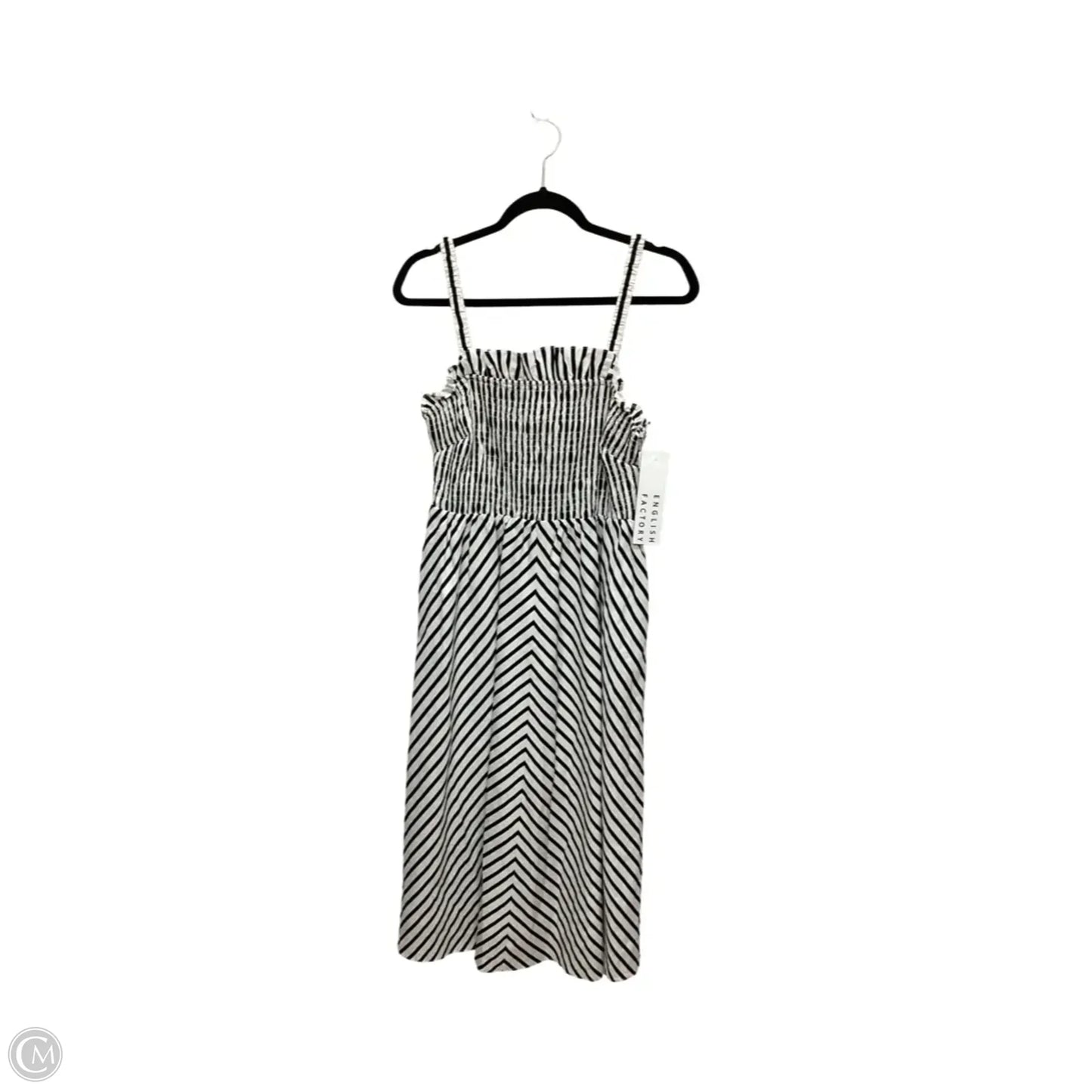 Dress Casual Midi By English Factory In Striped Pattern, Size: M